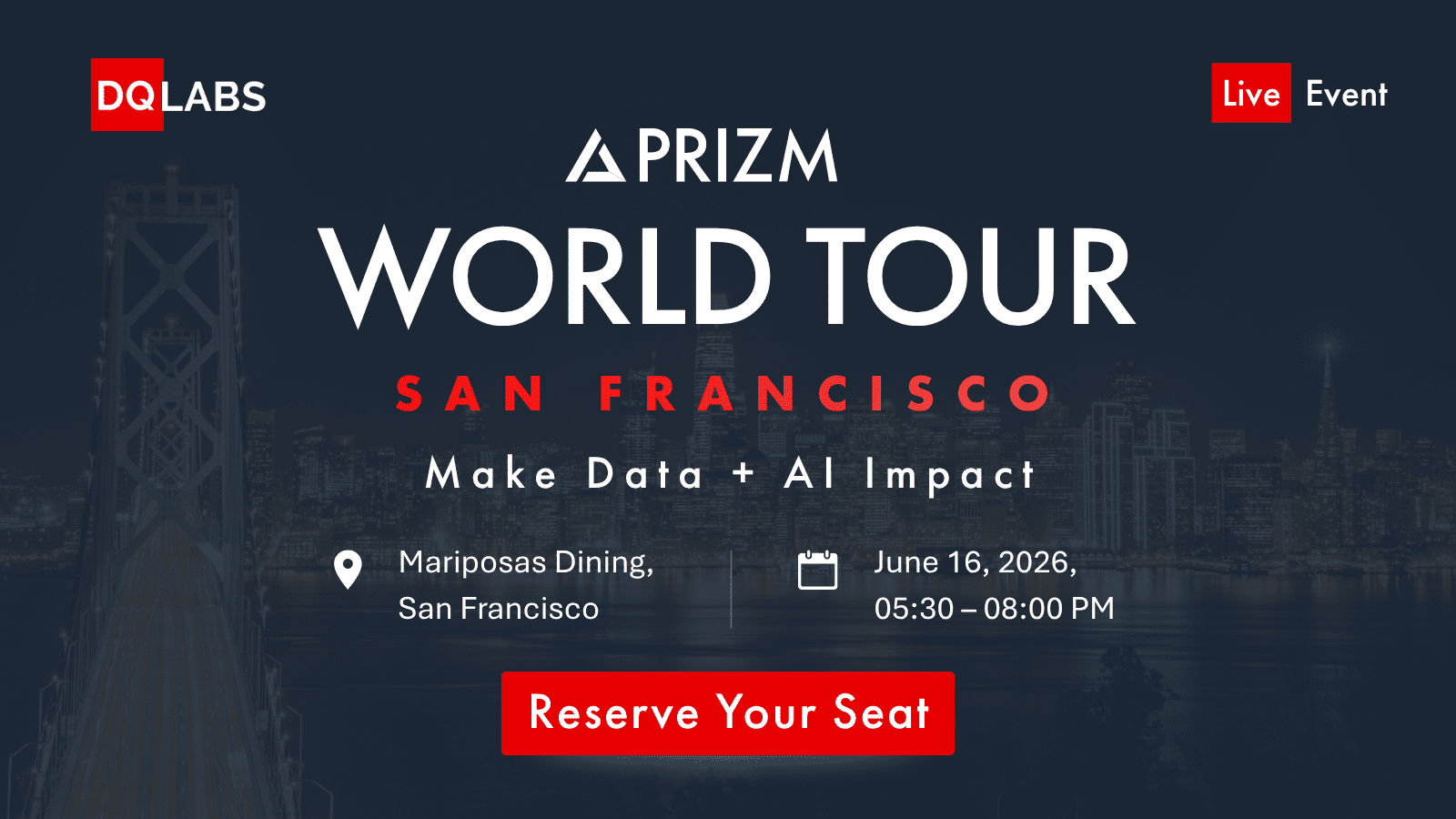 PRIZM World Tour San Francisco | DQLabs